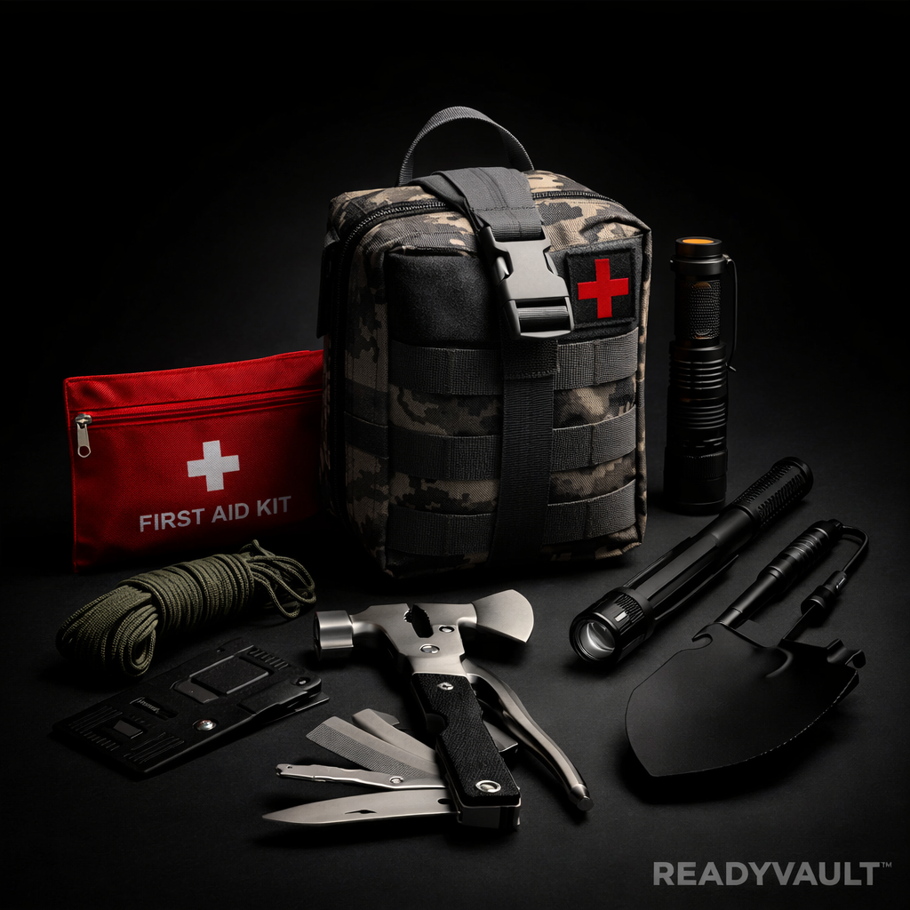 ReadyVault™ Elite Survival Kit – 125PC Tactical Emergency System